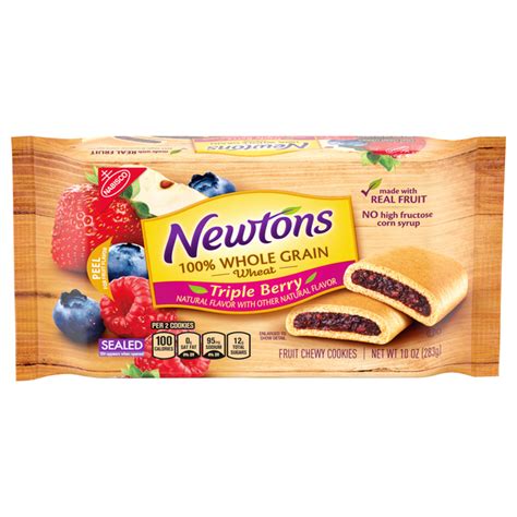 How much fat is in triple berry newtons - calories, carbs, nutrition