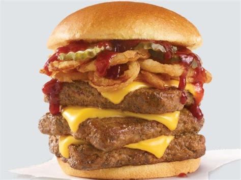 How much fat is in triple cheeseburger - calories, carbs, nutrition