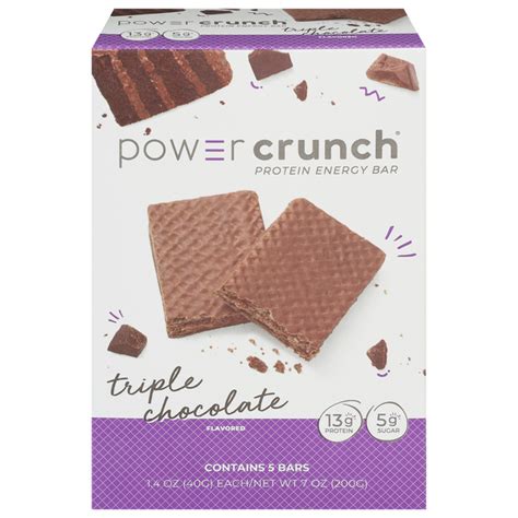 How much fat is in triple chocolate power crunch bar - calories, carbs, nutrition