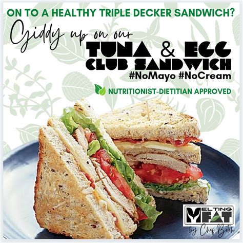 How much fat is in triple decker tuna club - calories, carbs, nutrition