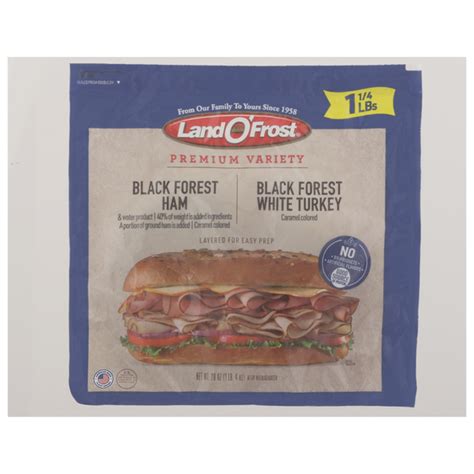 How much fat is in turkey and black forest - calories, carbs, nutrition