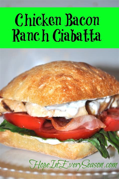 How much fat is in turkey bacon ranch ciabatta - calories, carbs, nutrition