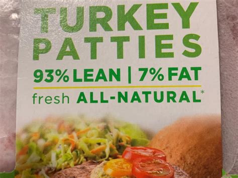 How much fat is in turkey patties - calories, carbs, nutrition