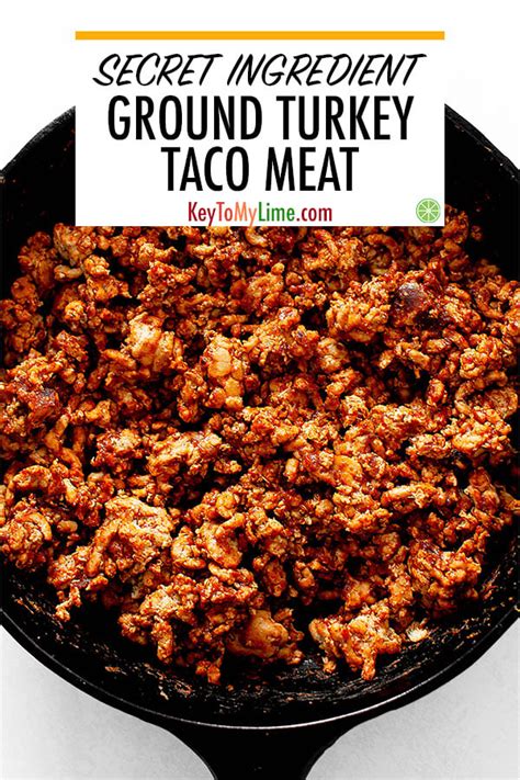 How much fat is in turkey taco meat (35672.1) - calories, carbs, nutrition