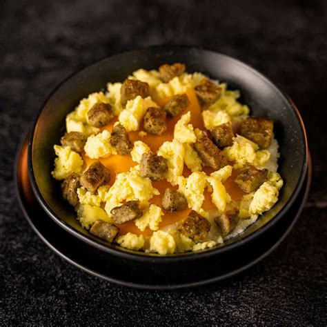 How much fat is in twelve brkf bowl egg white potato sausage cheese - calories, carbs, nutrition