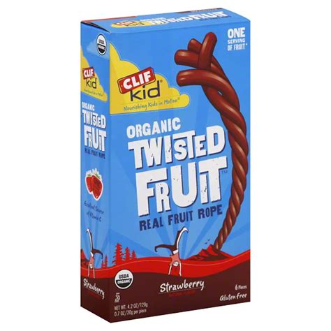 How much fat is in twisted fruit rope - calories, carbs, nutrition