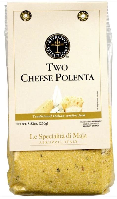 How much fat is in two cheese polenta with olive sauce - calories, carbs, nutrition