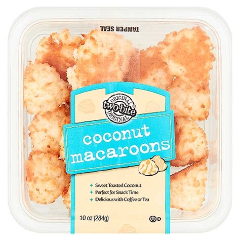 How much fat is in two-bite coconut macaroons - calories, carbs, nutrition