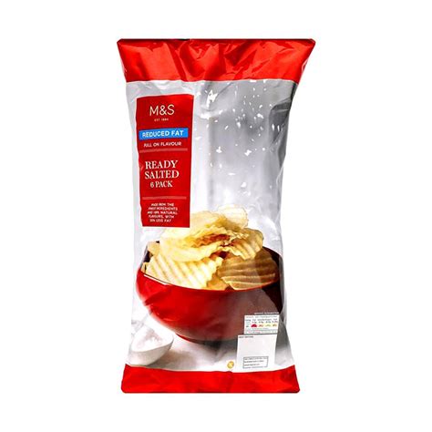 How much fat is in value ready salted crisps - calories, carbs, nutrition