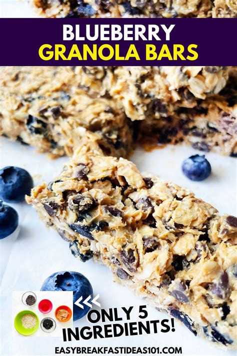 How much fat is in vanilla blueberry granola bar - calories, carbs, nutrition