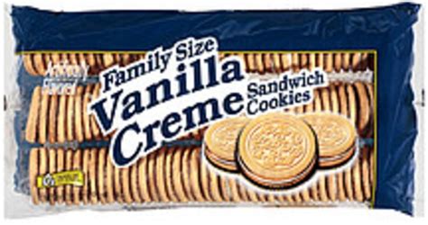 How much fat is in vanilla creme cookies - calories, carbs, nutrition