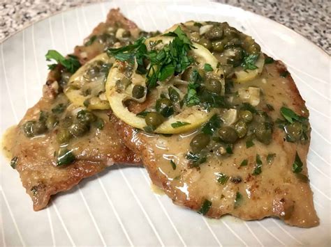 How much fat is in veal piccata - calories, carbs, nutrition