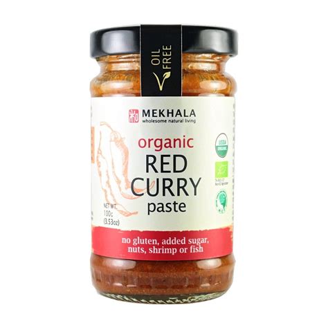 How much fat is in vegan red curry paste - calories, carbs, nutrition