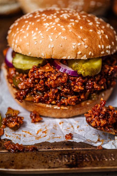 How much fat is in vegan sloppy joe filling - calories, carbs, nutrition
