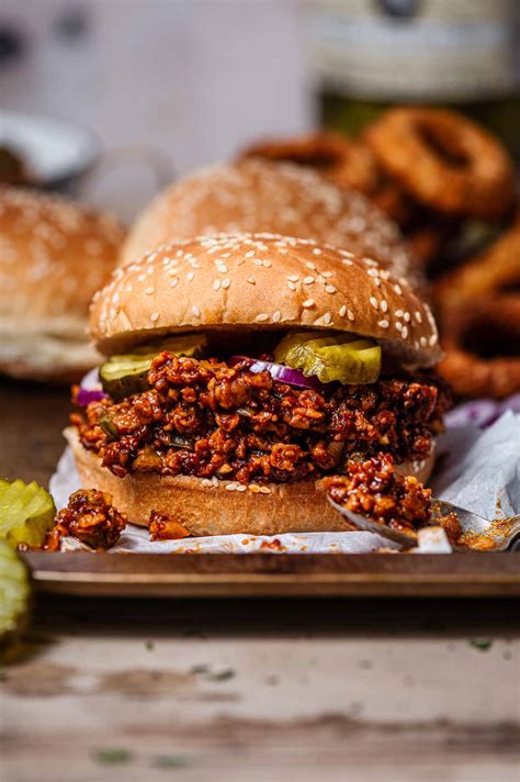 How much fat is in vegan sloppy joe sandwich - calories, carbs, nutrition