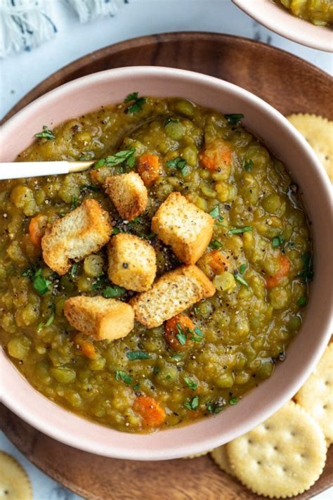 How much fat is in vegan split pea soup (31242.5) - calories, carbs, nutrition