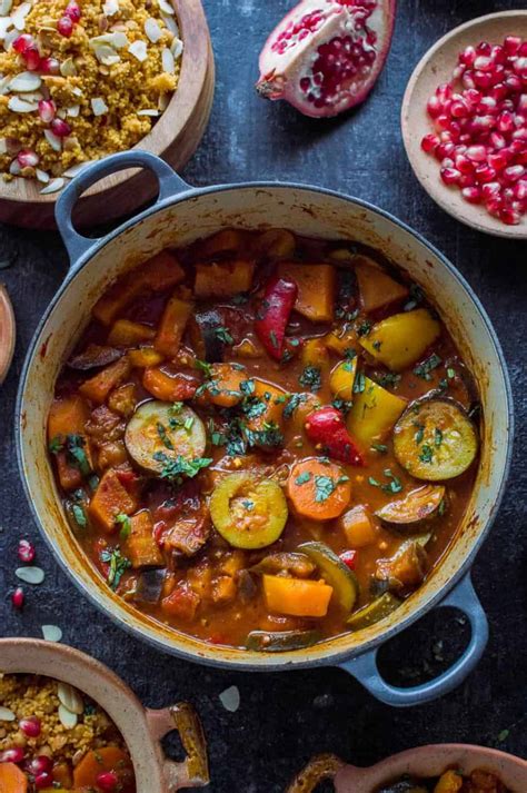 How much fat is in vegetable tagine with almond couscous - calories, carbs, nutrition