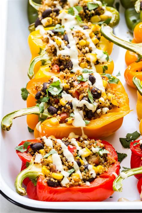 How much fat is in vegetarian mexican stuffed peppers - calories, carbs, nutrition