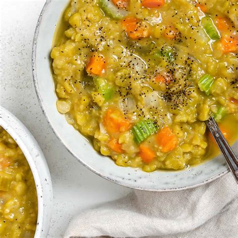 How much fat is in vegetarian split pea - calories, carbs, nutrition