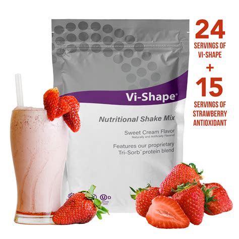 How much fat is in vi-shape shake mix - calories, carbs, nutrition