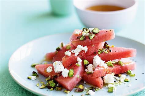 How much fat is in watermelon salad with harissa dressing - calories, carbs, nutrition