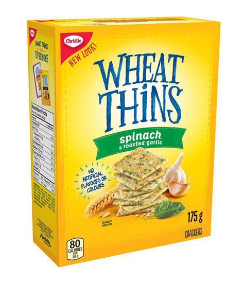 How much fat is in wheat thins spinach and roasted garlic - calories, carbs, nutrition