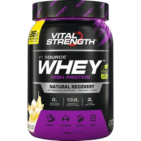 How much fat is in whey protein powder- vanilla - calories, carbs, nutrition