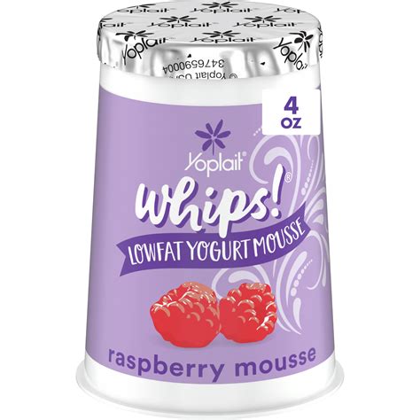 How much fat is in whips raspberry mousse - calories, carbs, nutrition