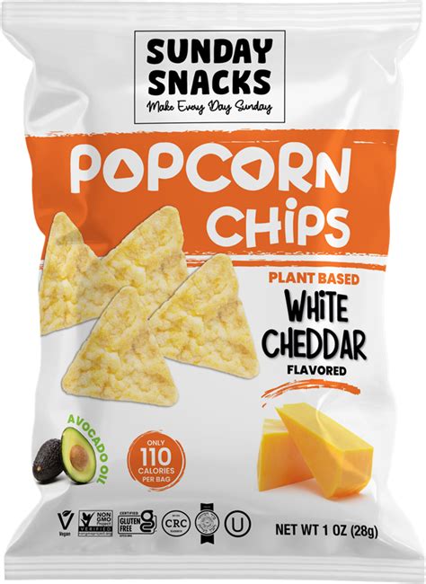 How much fat is in white cheddar popcorn crisps - calories, carbs, nutrition