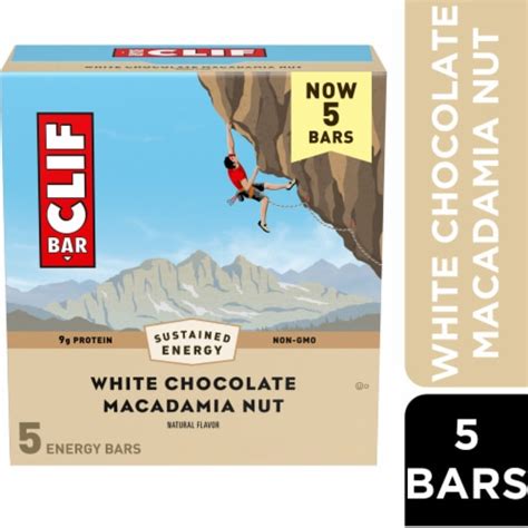 How much fat is in white chocolate macadamia nut crunch bar - calories, carbs, nutrition