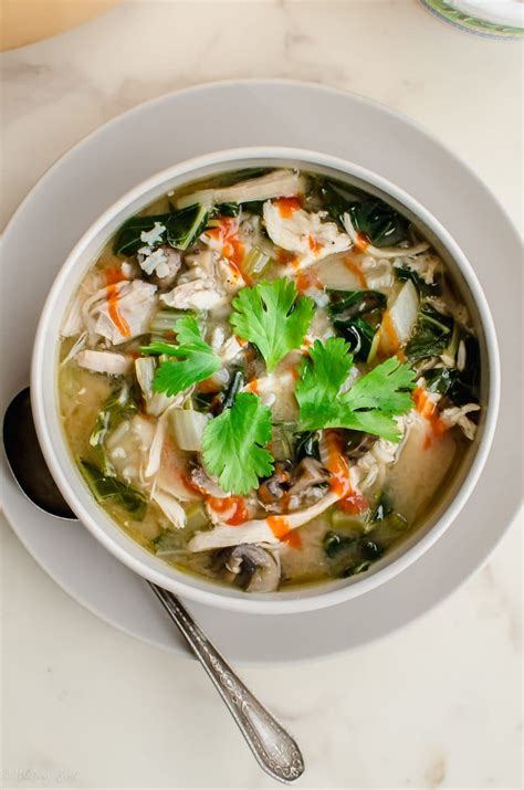 How much fat is in white miso chicken broth - calories, carbs, nutrition