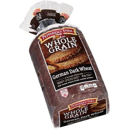 How much fat is in whole grain bread german dark wheat - calories, carbs, nutrition