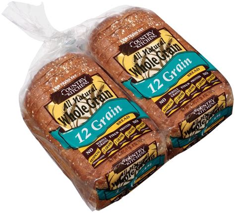 How much fat is in whole grain organic 12 grain bread - calories, carbs, nutrition