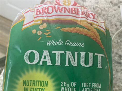 How much fat is in whole grains oatnut bread - calories, carbs, nutrition