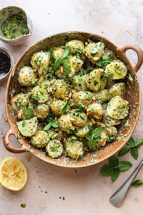 How much fat is in whole+sum - steamed new potatoes tossed in basil pesto - calories, carbs, nutrition