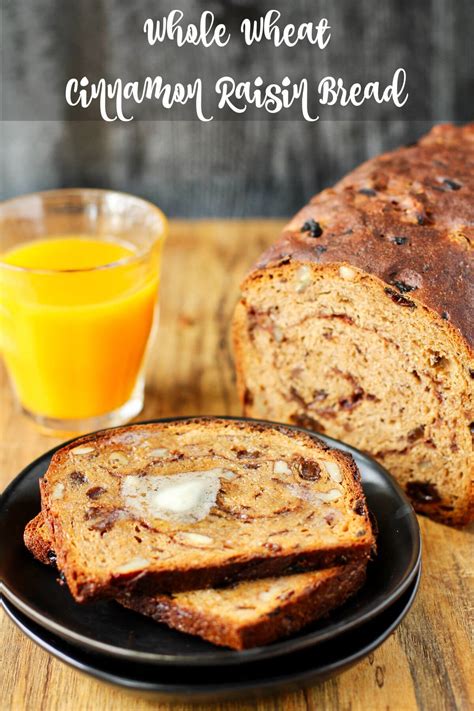 How much fat is in whole wheat cinnamon raisin bread - calories, carbs, nutrition