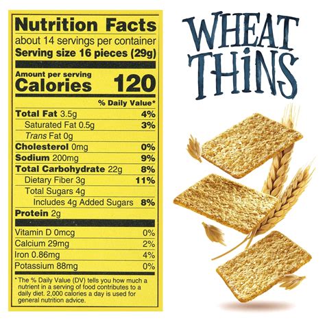 How much fat is in whole wheat crackers - calories, carbs, nutrition