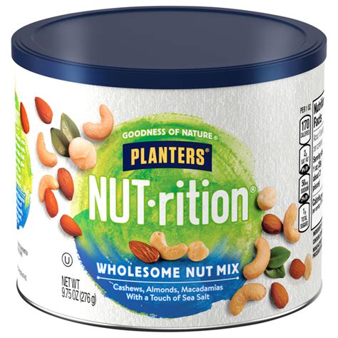 How much fat is in wholesome nut blend - calories, carbs, nutrition