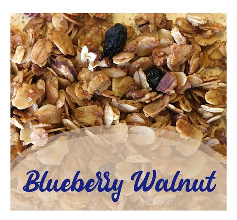 How much fat is in wild blueberry walnut granola - calories, carbs, nutrition