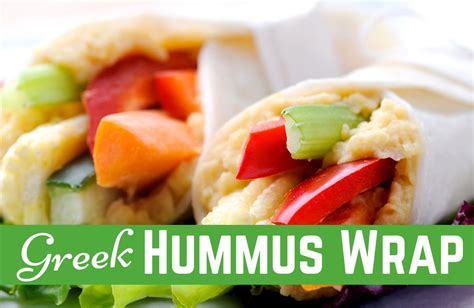 How much fat is in wrap, greek hummus - calories, carbs, nutrition