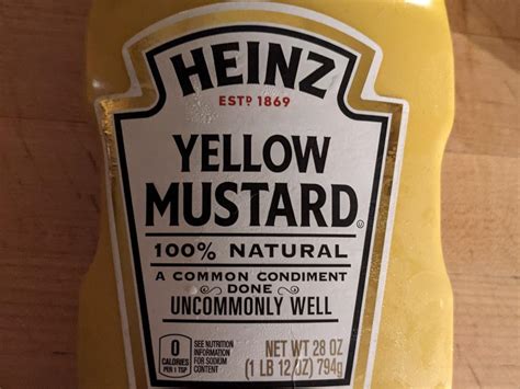 How much fat is in yellow mustard (47957.10) - calories, carbs, nutrition