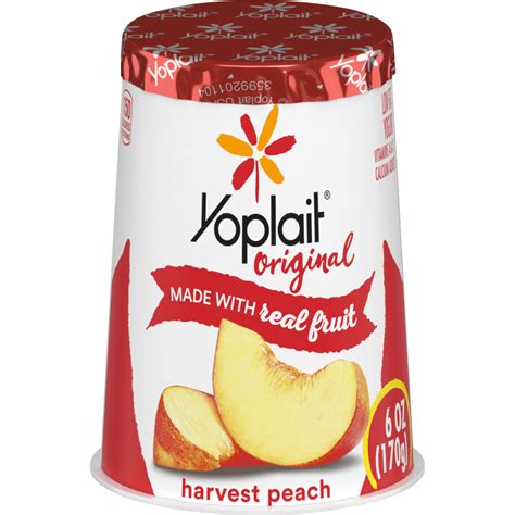 How much fat is in yogurt, greek, yoplait peach - calories, carbs, nutrition