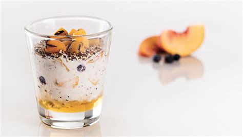 How much fat is in yogurt parfait 12 oz blueberry peach muesli greek vanilla - calories, carbs, nutrition