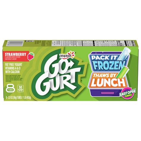 How much fat is in yogurt tube - calories, carbs, nutrition