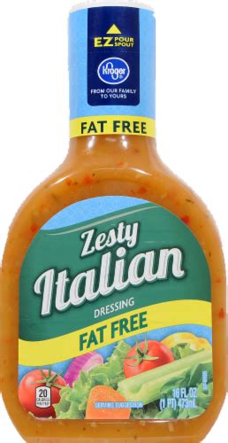 How much fat is in zesty italian dressing - calories, carbs, nutrition