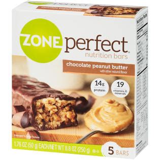 How much fat is in zone perfect chocolate peanut butter - calories, carbs, nutrition