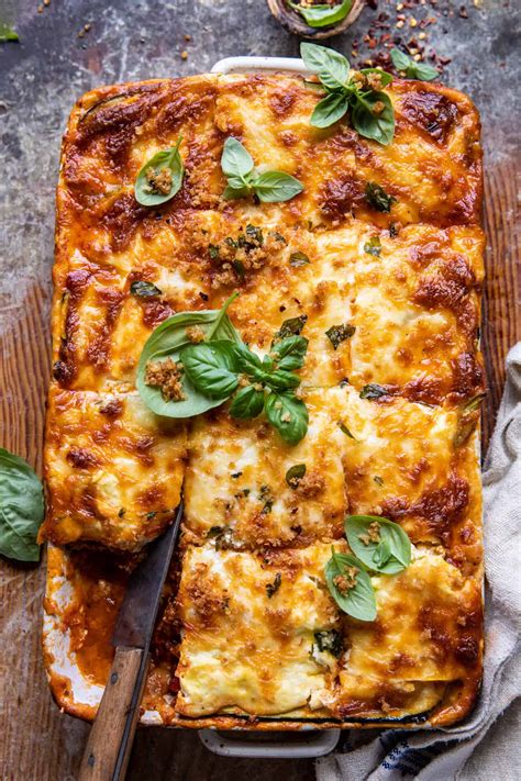 How much fat is in zucchini lasagna - calories, carbs, nutrition