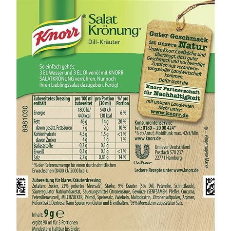 Is Knorr Dill-Krauter suitable for vegetarians and vegans?