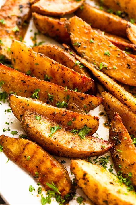 What are the potato wedges made from?