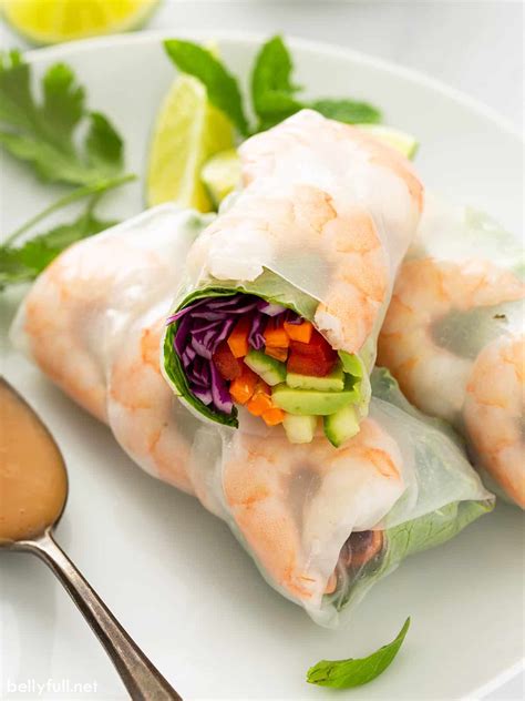 What ingredients do I need to make fresh spring rolls with peanut sauce?